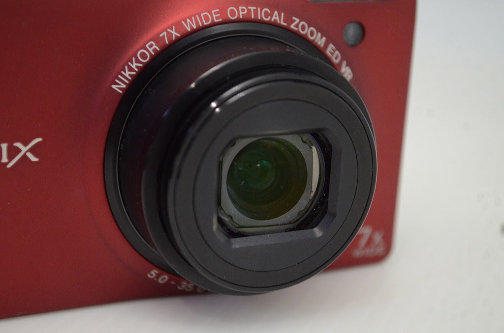 良品 Nikon ニコン COOLPIX S6000 コンパクトデジタルカメラ レッド 元箱付 251031aa
