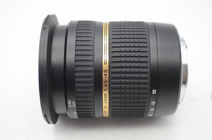 美品 TAMRON SP AF 10-24mm F3.5-4.5 Di II LD Aspherical IF B001 Canon EF APS-C フード付 250821h
