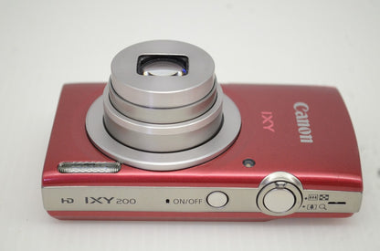 美品 Canon キヤノン IXY 200 コンパクトデジタルカメラ レッド 元箱付 251104z