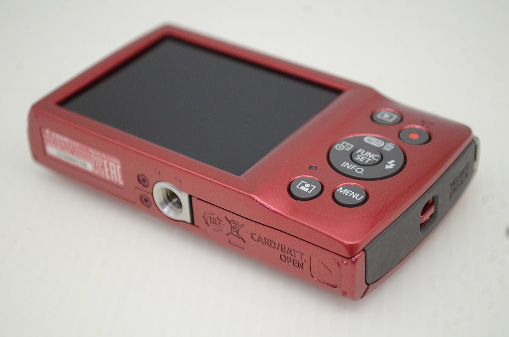 美品 Canon キヤノン IXY 200 コンパクトデジタルカメラ レッド 元箱付 251104z