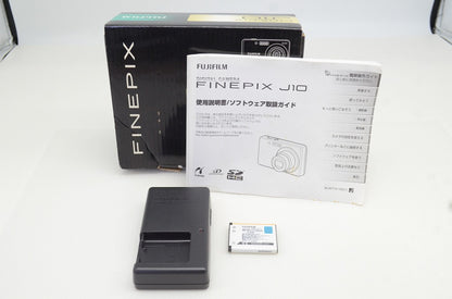 FUJIFILM フジフィルム FinePix J10 コンパクトデジタルカメラ シルバー 元箱付 251101b