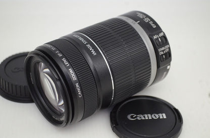 美品 Canon キヤノン EF-S 55-250mm F4-5.6 IS APS-C ズームレンズ 251105f