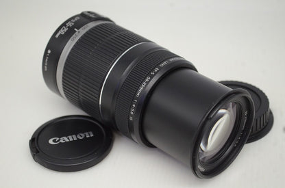 美品 Canon キヤノン EF-S 55-250mm F4-5.6 IS APS-C ズームレンズ 251105f