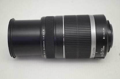 美品 Canon キヤノン EF-S 55-250mm F4-5.6 IS APS-C ズームレンズ 251105f