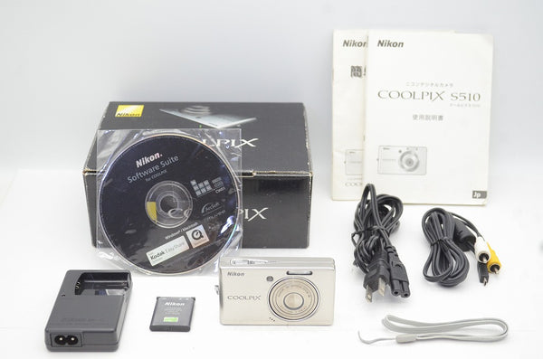 良品 Nikon ニコン COOLPIX S510 コンパクトデジタルカメラ シルバー 元箱付 250826a