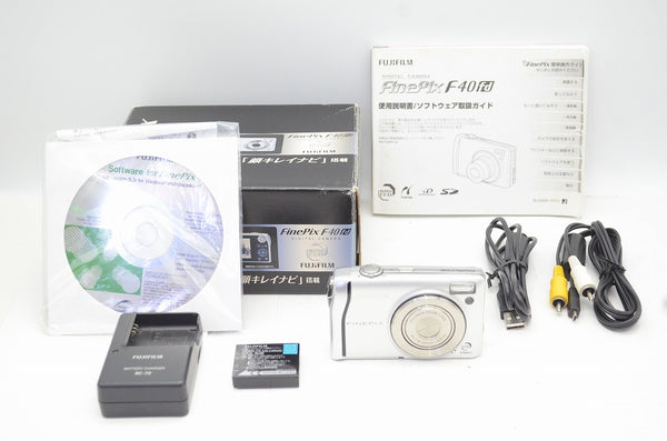 良品 FUJIFILM フジフイルム FinePix F40fd コンパクトデジタルカメラ シルバー 元箱付 250826g