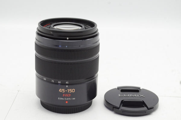 良品 Panasonic LUMIX G VARIO 45-150mm F4-5.6 ASPH. MEGA O.I.S. H-FS45150-K ブラック 241223e