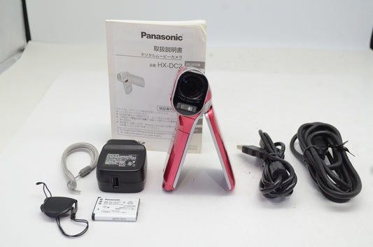美品 Panasonic パナソニック HX-DC2 デジタルビデオカメラ レッド 250827q
