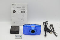 良品 Nikon ニコン COOLPIX W100 防水 コンパクトデジタルカメラ ブルー 241222z