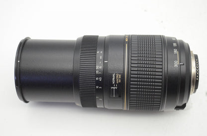 TAMRON AF 70-300mm F4-5.6 Di LD MACRO A17 Nikon ニコン Fマウント ズームレンズ フード付 250830b