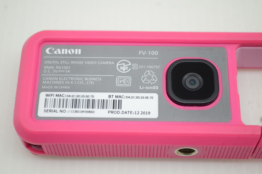 美品 Canon キヤノン iNSPiC REC FV-100 デジタルカメラ ピンク 251104w