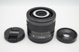 美品 Canon キヤノン EF-M 28mm F3.5 MACRO IS STM 単焦点レンズ ミラーレス APS-C フード付 241225p