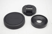 美品 Canon キヤノン EF-M 28mm F3.5 MACRO IS STM 単焦点レンズ ミラーレス APS-C フード付 241225p