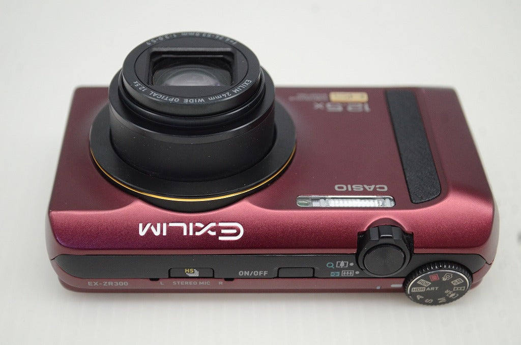 美品 CASIO カシオ HIGH SPEED EXILIM EX-ZR300 コンパクトデジタルカメラ レッド 251104ac