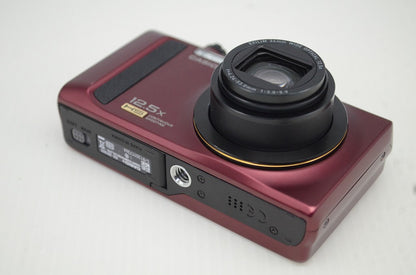 美品 CASIO カシオ HIGH SPEED EXILIM EX-ZR300 コンパクトデジタルカメラ レッド 251104ac