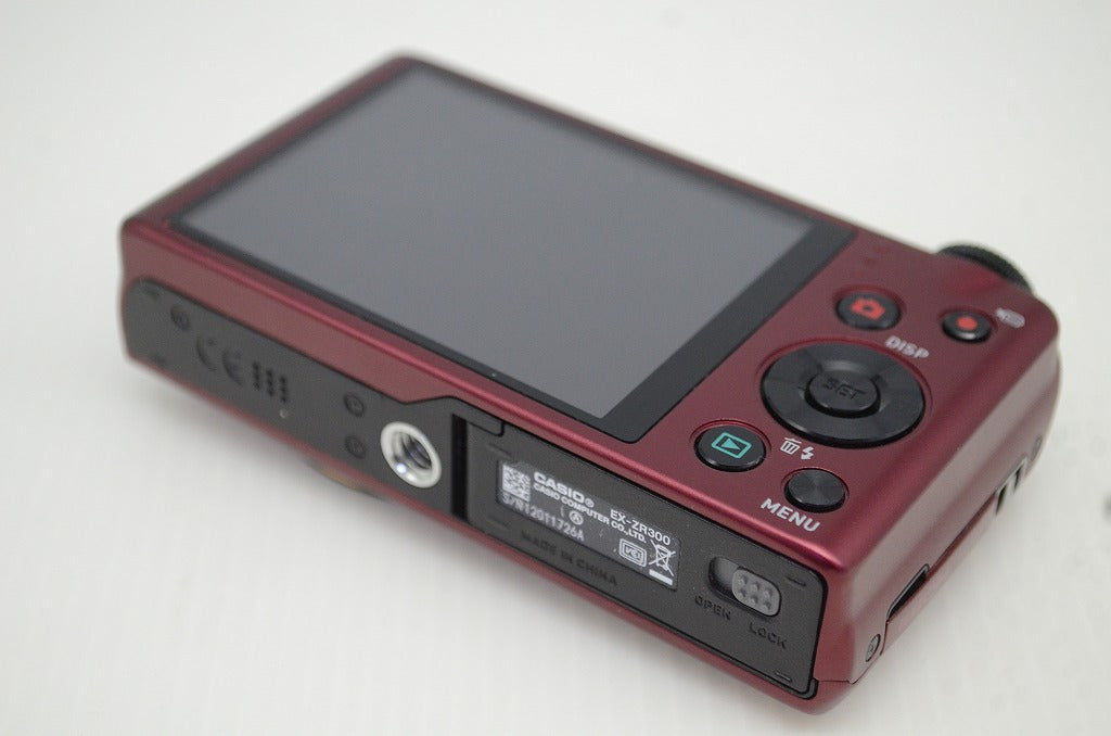 美品 CASIO カシオ HIGH SPEED EXILIM EX-ZR300 コンパクトデジタルカメラ レッド 251104ac