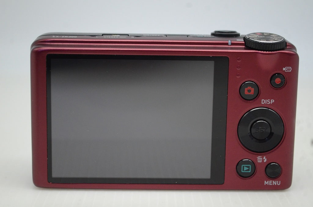 美品 CASIO カシオ HIGH SPEED EXILIM EX-ZR300 コンパクトデジタルカメラ レッド 251104ac