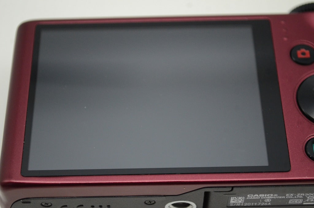 美品 CASIO カシオ HIGH SPEED EXILIM EX-ZR300 コンパクトデジタルカメラ レッド 251104ac