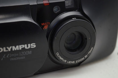 訳あり品 OLYMPUS μ mju: ZOOM PANORAMA AF 35-70mm ミュー ズーム パノラマ 35mmコンパクトフィルムカメラ 251106l