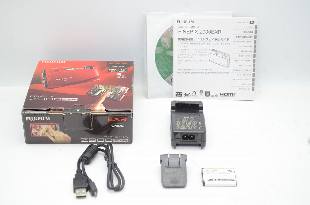 美品 FUJIFILM フジフィルム FinePix Z900EXR コンパクトデジタルカメラ レッド 元箱付 250902f