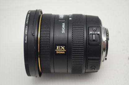 良品 SIGMA シグマ 10-20mm F3.5 EX DC HSM Nikon ニコン Fマウント APS-C ズームレンズ ケース付 251110m