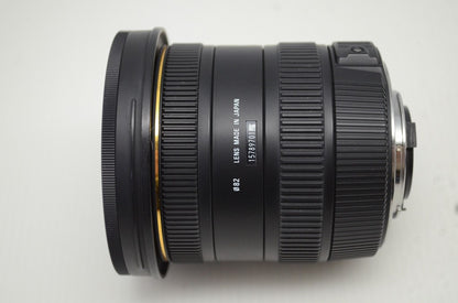 良品 SIGMA シグマ 10-20mm F3.5 EX DC HSM Nikon ニコン Fマウント APS-C ズームレンズ ケース付 251110m