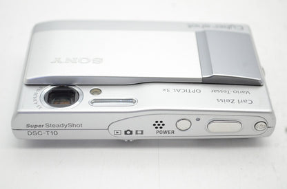 SONY ソニー Cyber-Shot DSC-T10 コンパクトデジタルカメラ シルバー 250903f