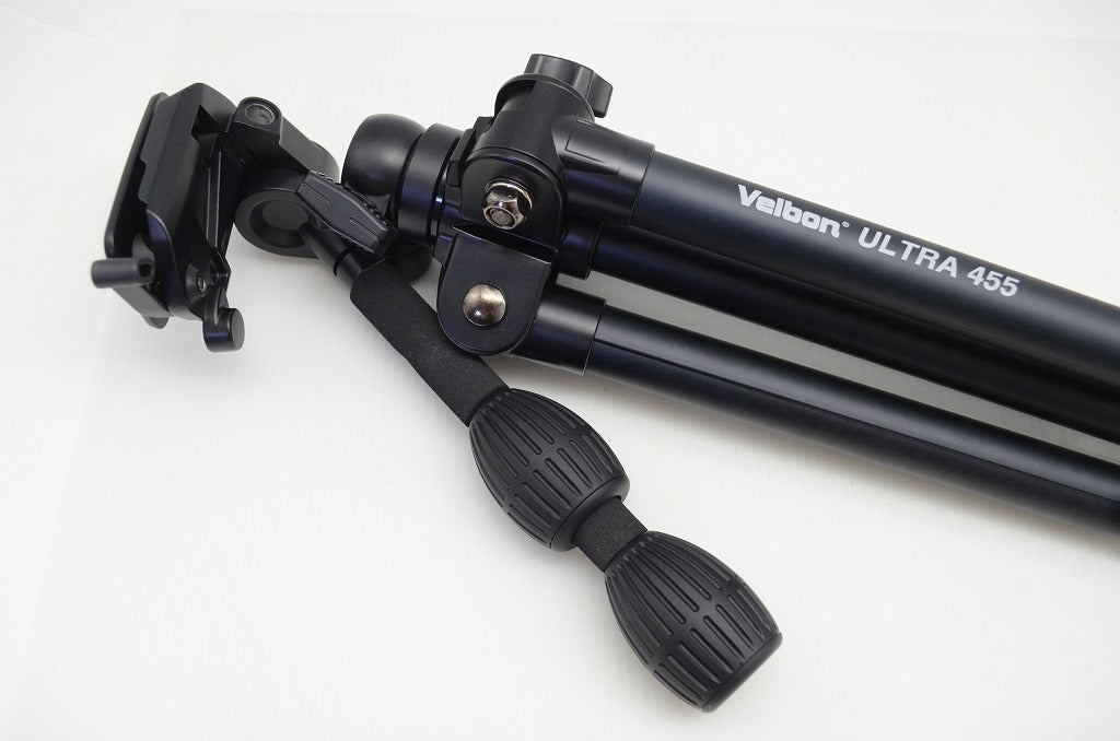 美品 Velbon ベルボン ULTRA 455 + PH-G40D 中型アルミ製 三脚 5段 ケース付 251110x