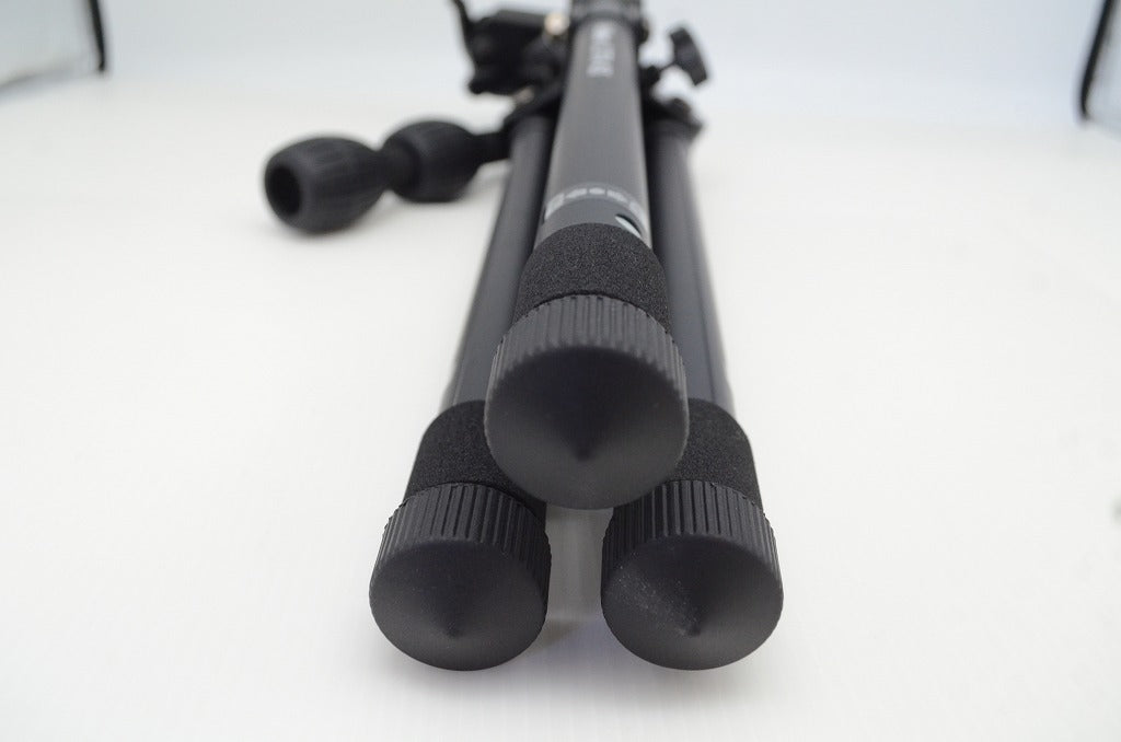 美品 Velbon ベルボン ULTRA 455 + PH-G40D 中型アルミ製 三脚 5段 ケース付 251110x