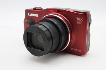 良品 Canon キヤノン PowerShot SX710 HS コンパクトデジタルカメラ レッド 260131r