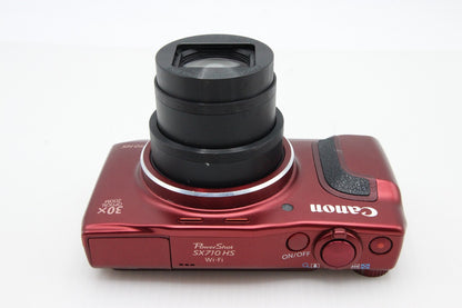 良品 Canon キヤノン PowerShot SX710 HS コンパクトデジタルカメラ レッド 260131r