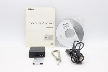 Nikon ニコン COOLPIX S2700 コンパクトデジタルカメラ シルバー 260121r