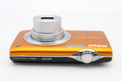 良品 Nikon ニコン COOLPIX S3000 コンパクトデジタルカメラ オレンジ 260129k