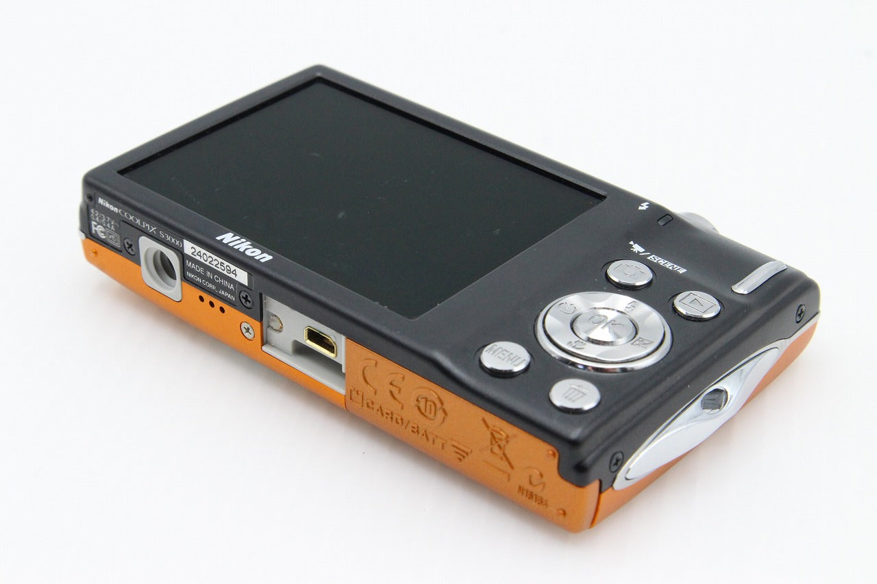 良品 Nikon ニコン COOLPIX S3000 コンパクトデジタルカメラ オレンジ 260129k