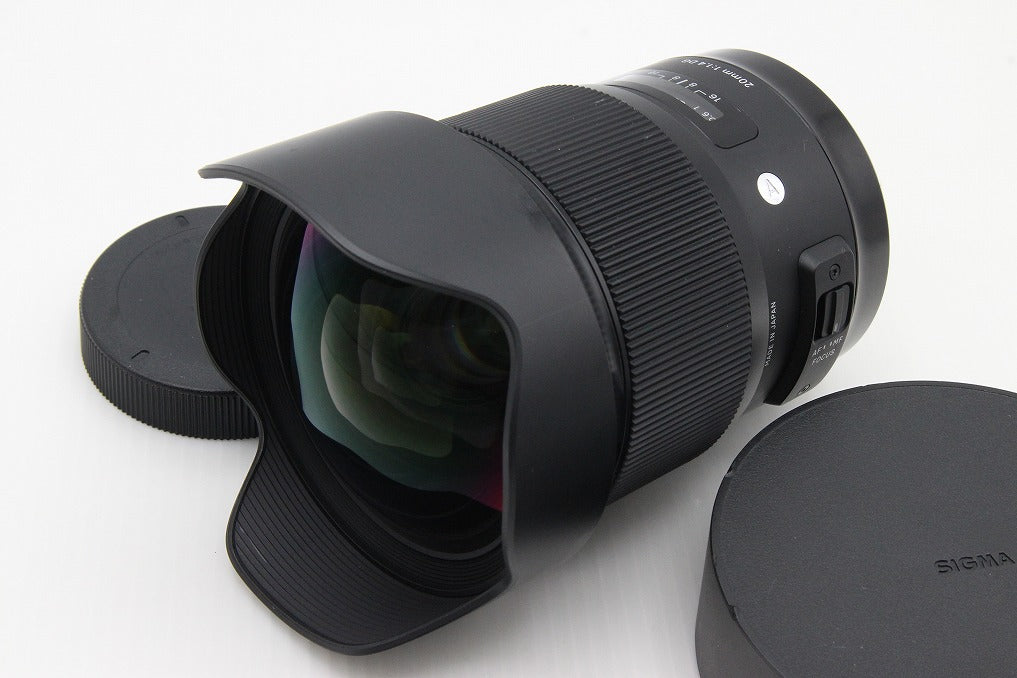 良品 SIGMA シグマ Art 20mm F1.4 DG HSM Canon キヤノン EFマウント 単焦点レンズ フルサイズ ケース付 260130i