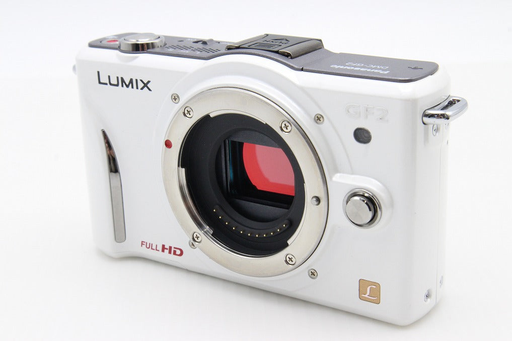 美品 Panasonic パナソニック LUMIX DMC-GF2 ボディ ミラーレス一眼カメラ ホワイト 元箱付 260131g
