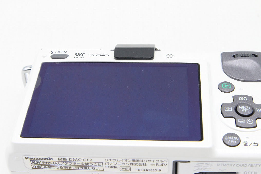 美品 Panasonic パナソニック LUMIX DMC-GF2 ボディ ミラーレス一眼カメラ ホワイト 元箱付 260131g