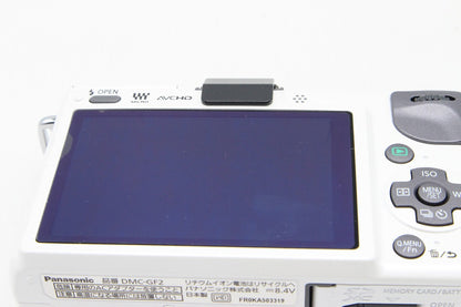 美品 Panasonic パナソニック LUMIX DMC-GF2 ボディ ミラーレス一眼カメラ ホワイト 元箱付 260131g