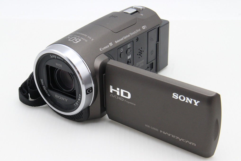 美品 SONY ソニー HANDYCAM HDR-CX680 デジタルビデオカメラ 光学30倍 内蔵メモリー64GB ブラウン 元箱付 260131v