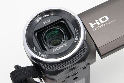 美品 SONY ソニー HANDYCAM HDR-CX680 デジタルビデオカメラ 光学30倍 内蔵メモリー64GB ブラウン 元箱付 260131v