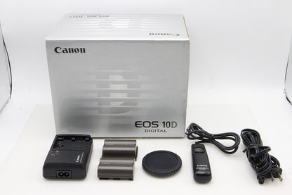 美品 Canon キヤノン EOS 10D ボディ デジタル一眼レフカメラ バッテリーグリップ 元箱付 260129w