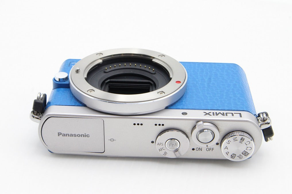 美品 Panasonic パナソニック LUMIX DMC-GM1S ボディ ミラーレス一眼カメラ ブルー 260131s