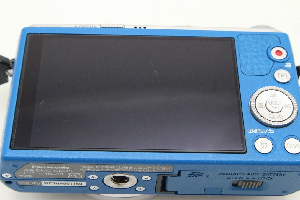 美品 Panasonic パナソニック LUMIX DMC-GM1S ボディ ミラーレス一眼カメラ ブルー 260131s