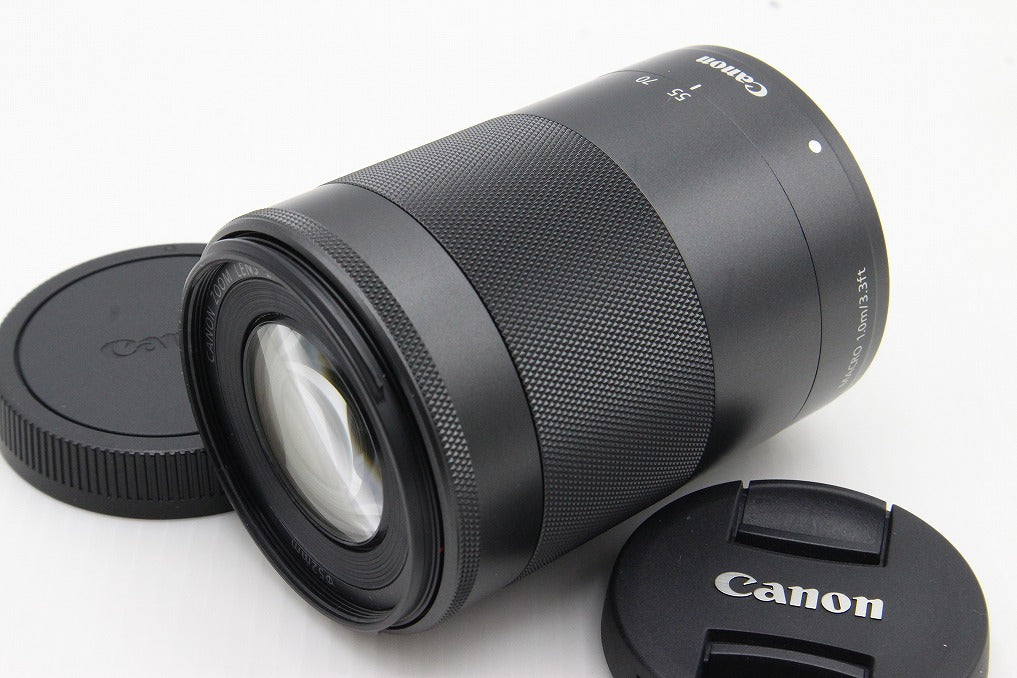 美品 Canon キヤノン EF-M 55-200mm F4.5-6.3 IS STM EF-Mマウント ズームレンズ ブラック 260129r
