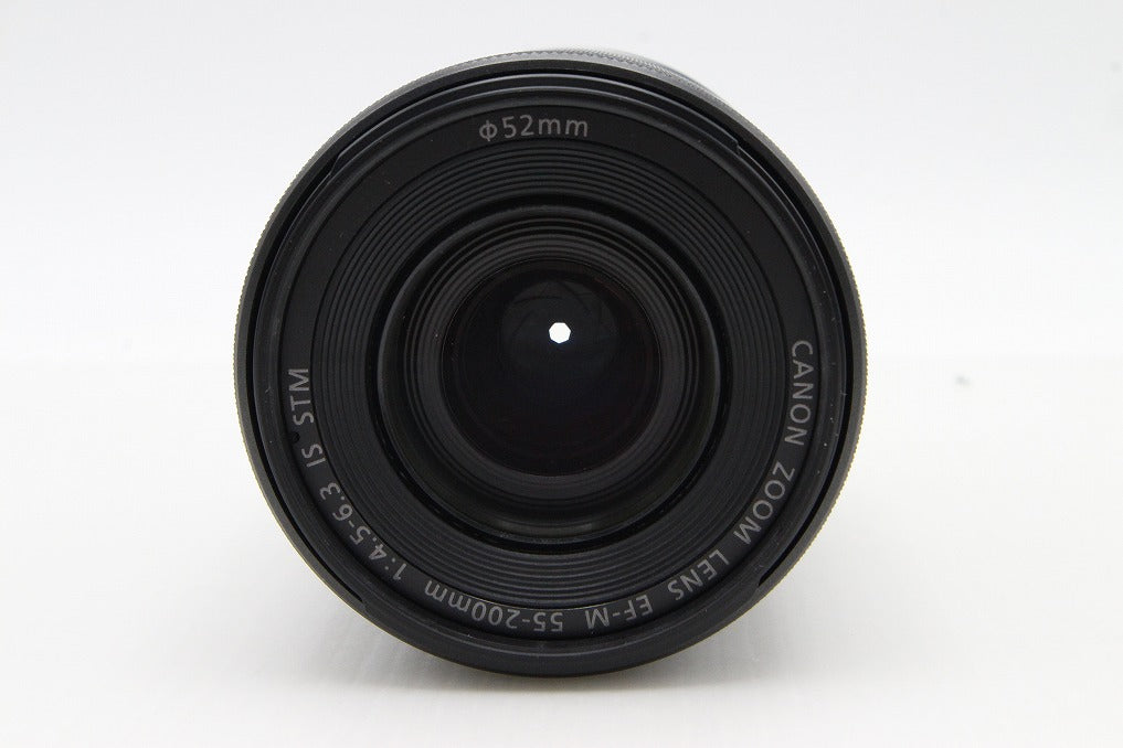 美品 Canon キヤノン EF-M 55-200mm F4.5-6.3 IS STM EF-Mマウント ズームレンズ ブラック 260129r