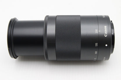 美品 Canon キヤノン EF-M 55-200mm F4.5-6.3 IS STM EF-Mマウント ズームレンズ ブラック 260129r