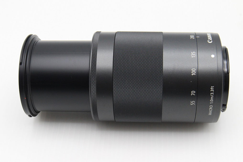 美品 Canon キヤノン EF-M 55-200mm F4.5-6.3 IS STM EF-Mマウント ズームレンズ ブラック 260129r