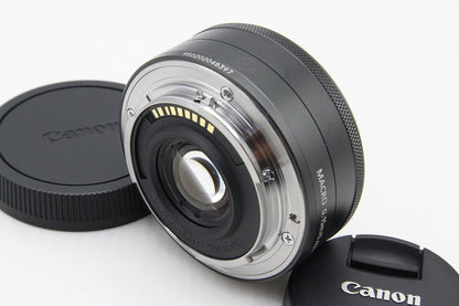 美品 Canon キヤノン EF-M 22mm F2 STM 単焦点レンズ ブラック 260129p