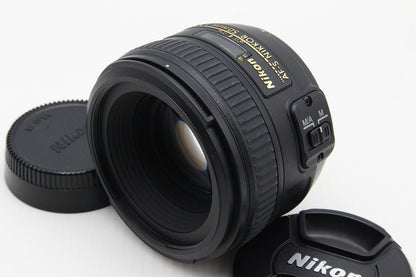 美品 Nikon ニコン AF-S NIKKOR 50mm F1.4G 単焦点レンズ フルサイズ フード付 260130g