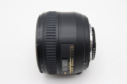 美品 Nikon ニコン AF-S NIKKOR 50mm F1.4G 単焦点レンズ フルサイズ フード付 260130g